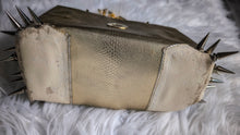Load image into Gallery viewer, Metallic Gold Chunky Chain Spiked Purse
