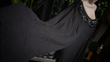 Load image into Gallery viewer, Lane Bryant Black Cowl Beaded Long Sweater XL-2XL
