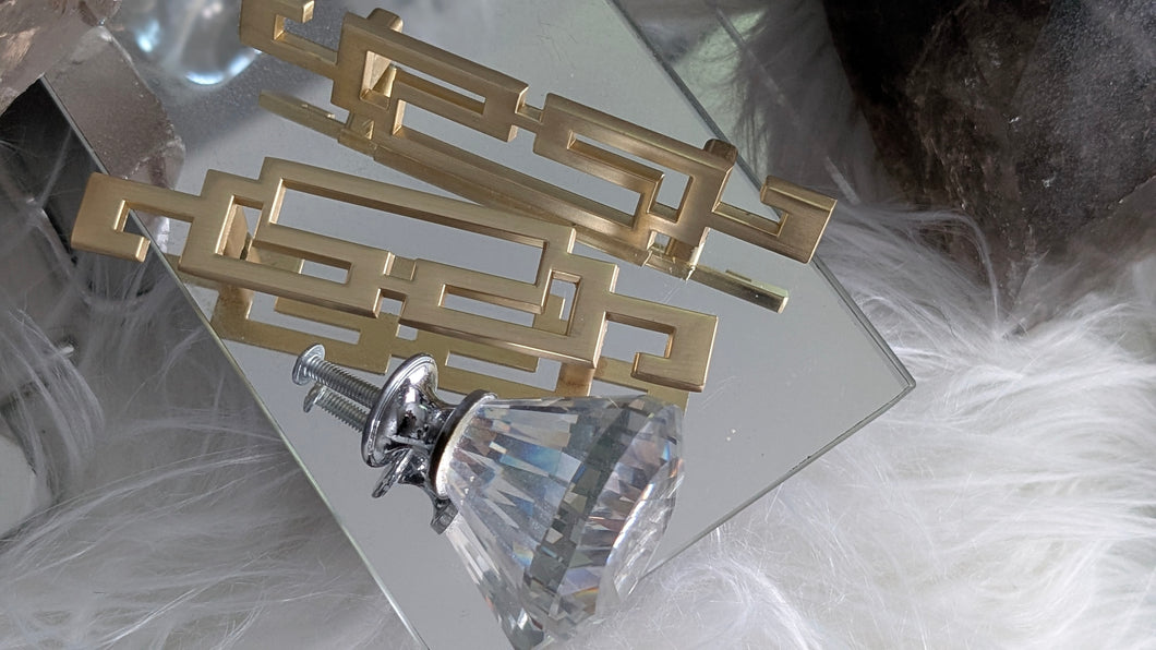 Asian Style Gold Handles x2 (bolts Included)