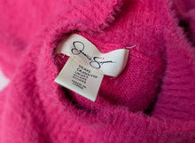 Load image into Gallery viewer, Jessica Simpson Hot Pink Fuzzy Knit Sweater Dress XXS

