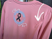 Load image into Gallery viewer, Coral Cancer Strong Silky Long Sleeve Top SM
