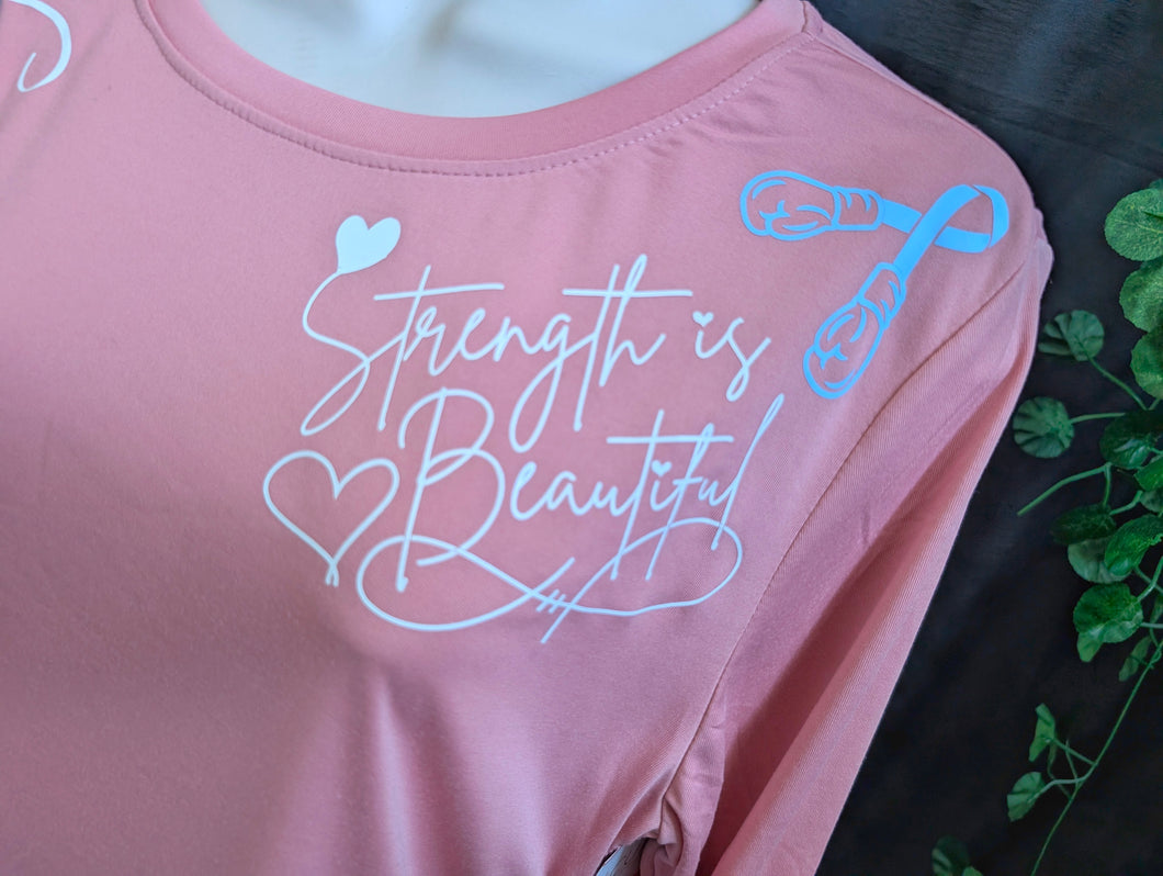 Coral Cancer Strong Silky Long Sleeve Top XL