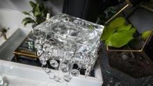 Load image into Gallery viewer, Glass &amp; Bling Candle Holder &amp; Chrome Bling Planter
