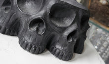 Load image into Gallery viewer, Gothic Black Skull Entry Kitchen Bath Bowl Dish
