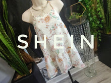Load image into Gallery viewer, Shein Bae White Flowy Floral Tunic Top MD NWT
