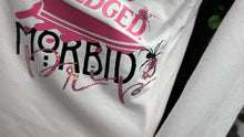 Load image into Gallery viewer, White Gothic Glitter Vixen &amp; Morbid Drip Combo Shirt MD
