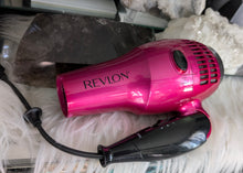 Load image into Gallery viewer, Pink Revlon Folding Retractable Cord Blow Dryer
