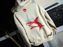 Load image into Gallery viewer, Ocean Vibes Shark Waves Glitter Hoodie Men&#39;s SM

