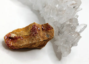 1" Vanadinite Crystal Clusters (3 pcs)