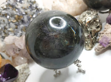 Load image into Gallery viewer, 3&quot; Labradorite Flash Sphere with Stand
