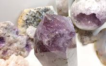 Load image into Gallery viewer, Amethyst Rainbow Smokey Quartz Crystal Pillar Tower
