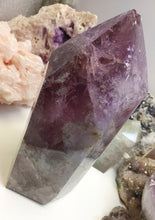 Load image into Gallery viewer, Amethyst Rainbow Smokey Quartz Crystal Pillar Tower
