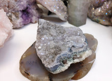 Load image into Gallery viewer, 3.5&quot; Flower Amethyst Druzy Crystal Cluster
