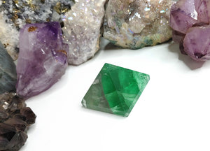 1.5-2" Rainbow Fluorite Crystal Pyramid