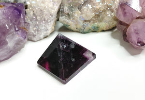 1.5" Purple Fluorite Crystal Pyramid