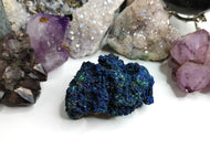 Azurite and Malachite Crystal Cluster