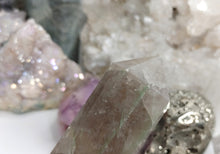 Load image into Gallery viewer, Fluorite Smokey Quartz Crystal Pillar Tower
