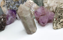 Load image into Gallery viewer, Fluorite Smokey Quartz Crystal Pillar Tower
