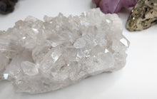 Load image into Gallery viewer, 7" Clear Quartz Crystal Cluster
