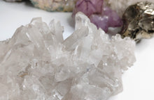 Load image into Gallery viewer, 7" Clear Quartz Crystal Cluster
