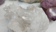 Load image into Gallery viewer, 3&quot; Clear &amp; Smokey Quartz Crystal Cluster
