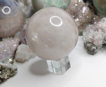 Load image into Gallery viewer, 2.5&quot; Shean Rose Strawberry Quartz Crystal Sphere with Stand
