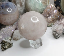 Load image into Gallery viewer, 2.5&quot; Shean Rose Strawberry Quartz Crystal Sphere with Stand
