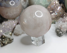 Load image into Gallery viewer, 2.5&quot; Shean Rose Strawberry Quartz Crystal Sphere with Stand
