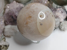Load image into Gallery viewer, 3&quot; Agate Rainbow Quartz Crystal Sphere with Base
