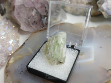 Load image into Gallery viewer, 1&quot; Hiddenite Kunzite Crystal in Display Case
