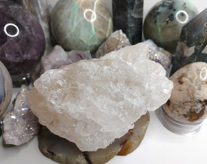 5" Rare Peach Halite Crystal Cluster