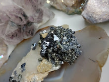 Load image into Gallery viewer, 3" Bulgarian Sphalerite Quartz Galena Pyrite Crystal
