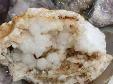 Load image into Gallery viewer, 4.5" Calcite &amp; Quartz Crystal Geode
