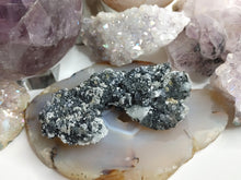 Load image into Gallery viewer, 3.5" Bulgarian Sphalerite Quartz Galena Pyrite Crystal
