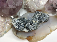 Load image into Gallery viewer, 3.5" Bulgarian Sphalerite Quartz Galena Pyrite Crystal
