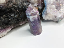 Load image into Gallery viewer, 2.5&quot; Chevron Amethyst Crystal Pillar Tower
