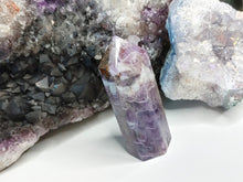 Load image into Gallery viewer, 2.5&quot; Chevron Amethyst Crystal Pillar Tower
