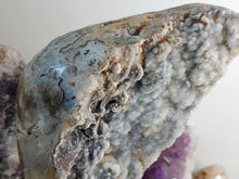 Load image into Gallery viewer, 8&quot; Druzy Amethyst Crystal Cluster on Stand
