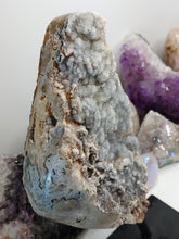 Load image into Gallery viewer, 8&quot; Druzy Amethyst Crystal Cluster on Stand
