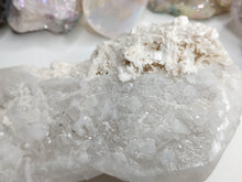 Load image into Gallery viewer, 8" Snow Quartz Druzy Crystal Cluster
