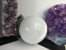 Load image into Gallery viewer, Selenite Crystal Sphere with Led Light Base
