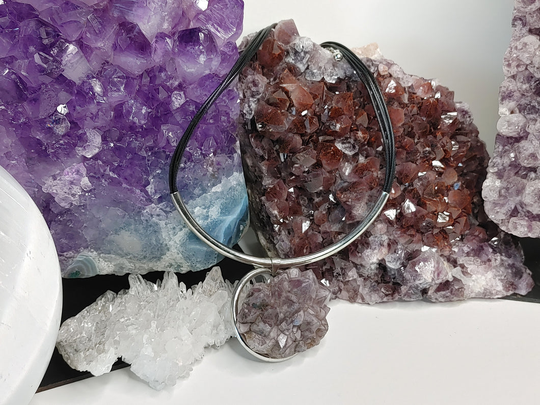 Thunder Bay Amethyst Crystal Necklace