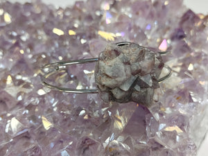 Thunder Bay Amethyst Crystal Stainless Steel Bracelet