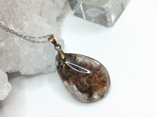 Load image into Gallery viewer, Rutilated Garden Quartz Lodolite Crystal Necklace
