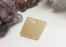 Load image into Gallery viewer, 1&quot; Rainbow Shean Honey Calcite Crystal Pyramid
