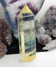 Load image into Gallery viewer, 8.5&quot; Volcano Smelt Quartz Crystal Pillar Tower
