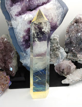 Load image into Gallery viewer, 9.5&quot; Volcano Smelt Quartz Crystal Pillar Tower
