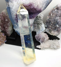 Load image into Gallery viewer, 9.5&quot; Volcano Smelt Quartz Crystal Pillar Tower
