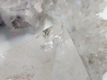 Load image into Gallery viewer, Sheen Clear Quartz Crystal Pyramid (chipped corner)
