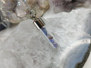Rare Tanzanite Crystal Necklace